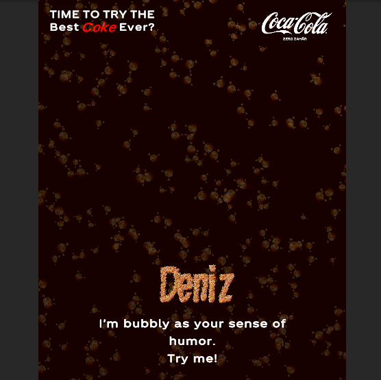 Coke Bubbles Speech App